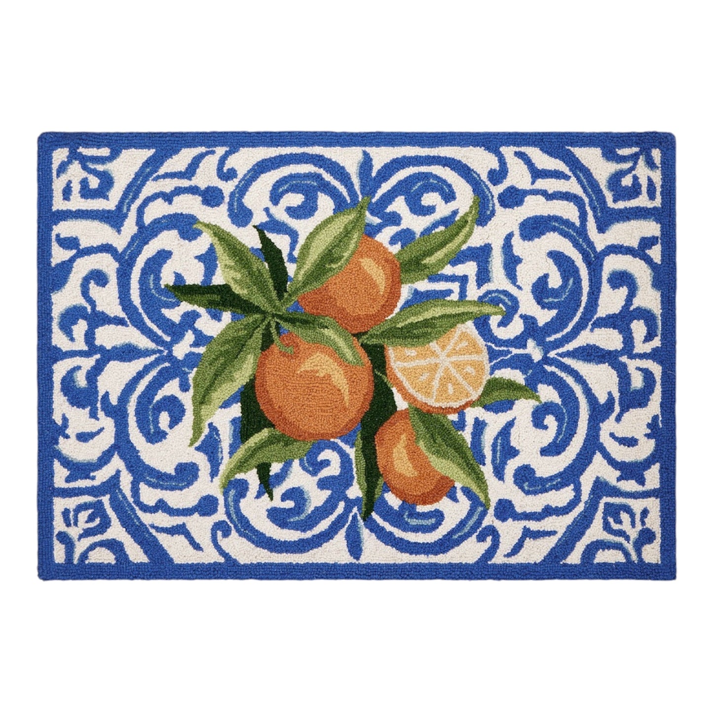 Mediterranean Oranges Hook Rug