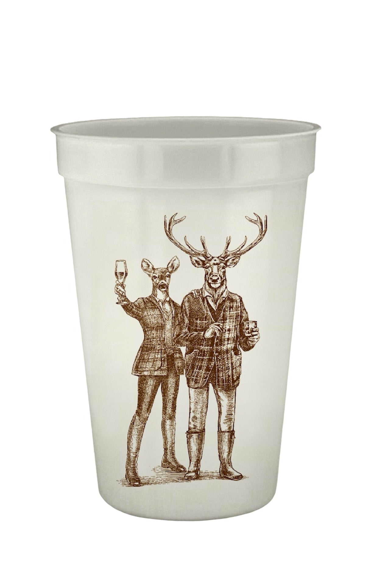 Reindeer Romp 16oz Pearlized Cups