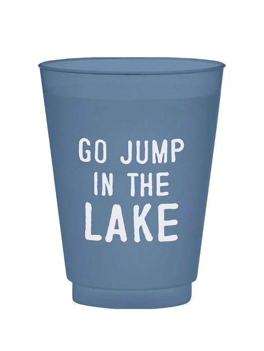 Go Jump In The Lake Reusable BPA-Free Plastic Frost Cups