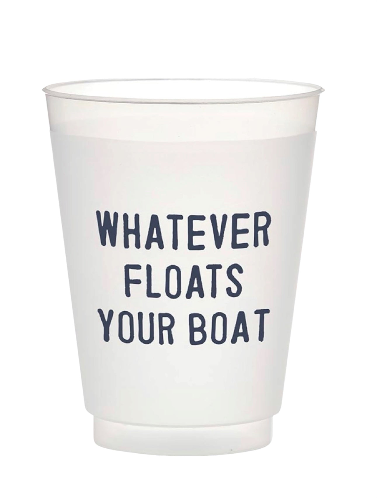 Floats Your Boat Reusable BPA-Free Plastic Frost Cups