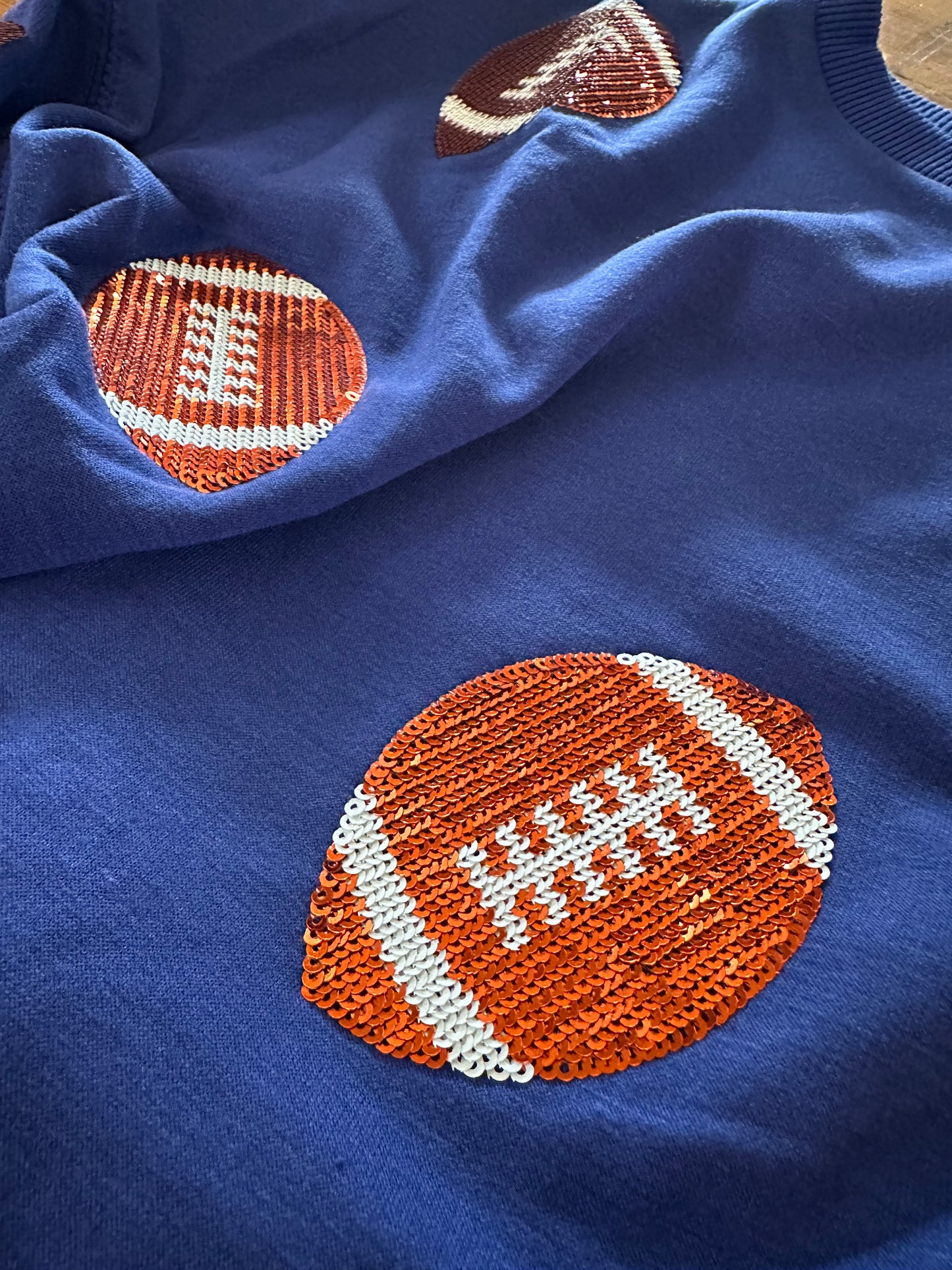 Millie Sweatshirt Blue/Orange