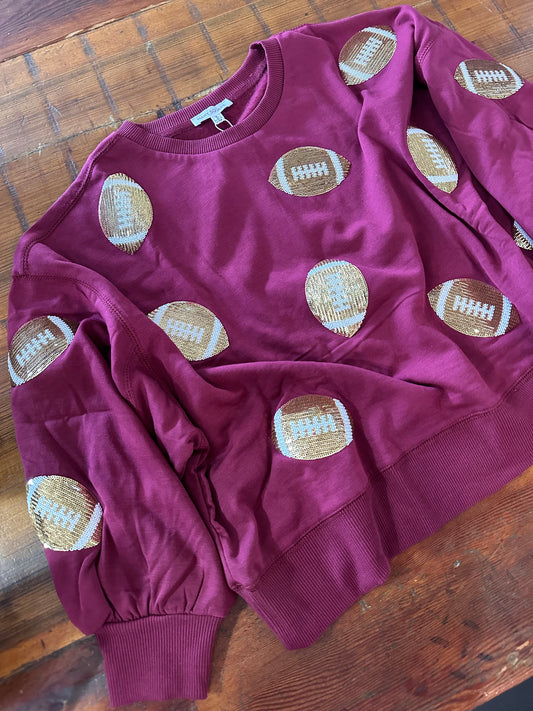 Millie Sweatshirt Garnet/Gold