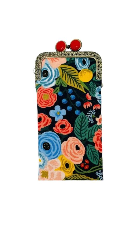 Eyeglass Case - Garden Party Navy