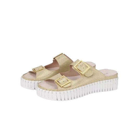 Tulip Adjustable w/ White Sole-Platin