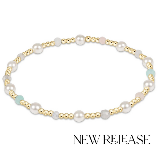 Pearl Sincerity Pattern 4mm Bead Bracelet - Hot Mess