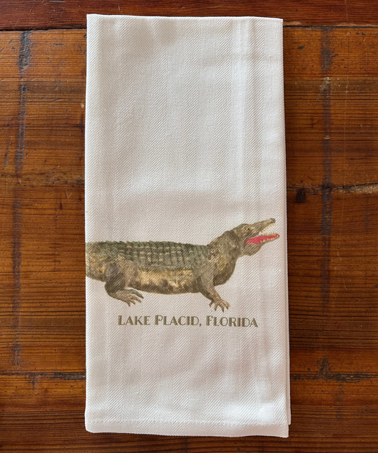 Lake Placid, Alligator Dish Towel