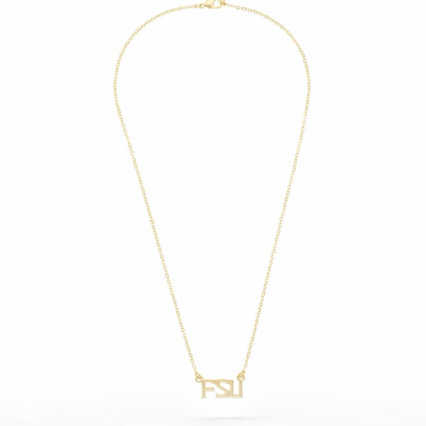 Florida State Seminoles 24K Stamped Logo Necklace