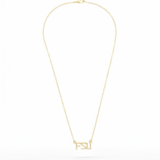 Florida State Seminoles 24K Stamped Logo Necklace