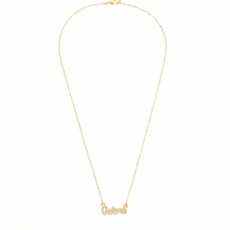 Florida Gators 24K Stamped Logo Necklace
