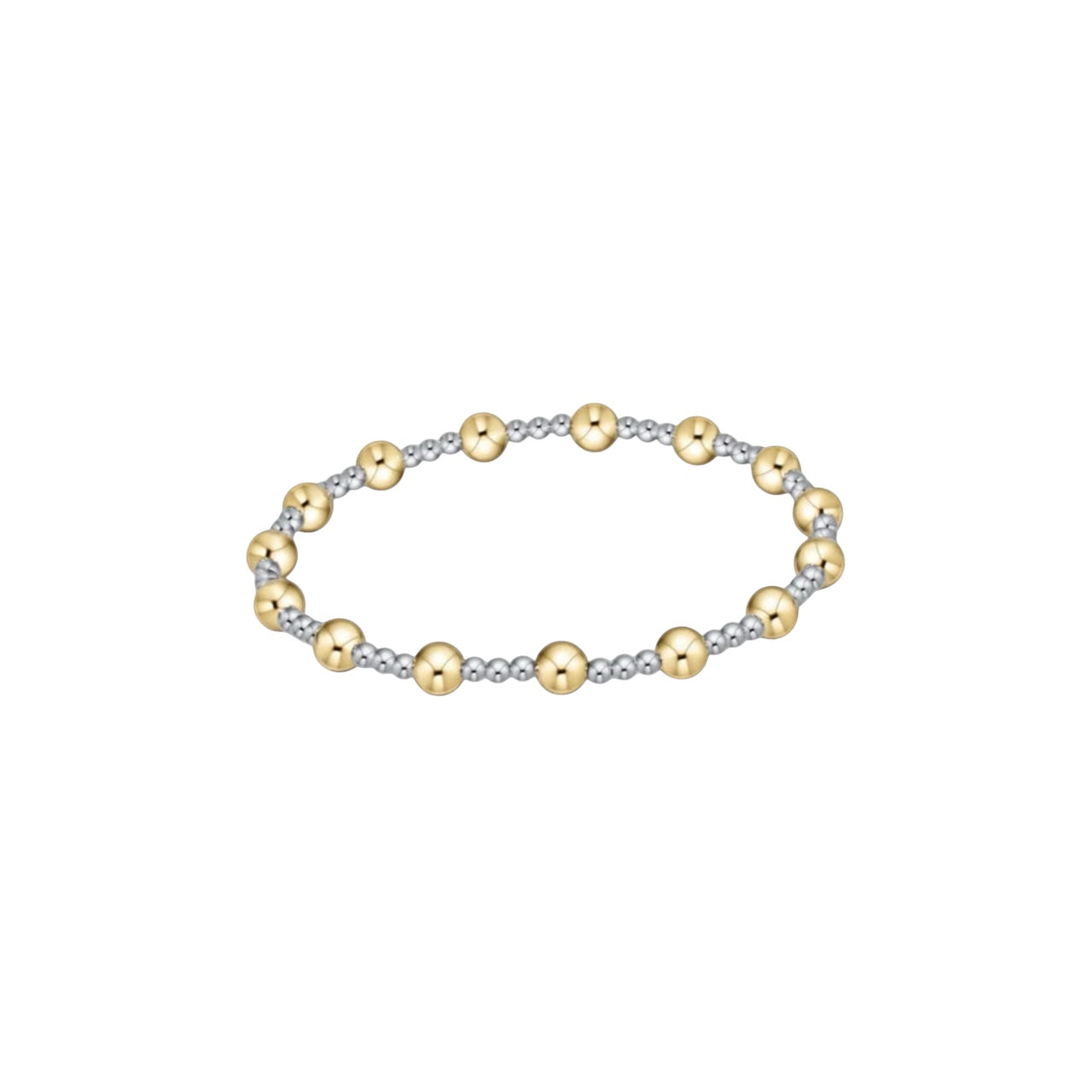 Classic Sincerity Pattern Bracelet 5mm Mixed Metals