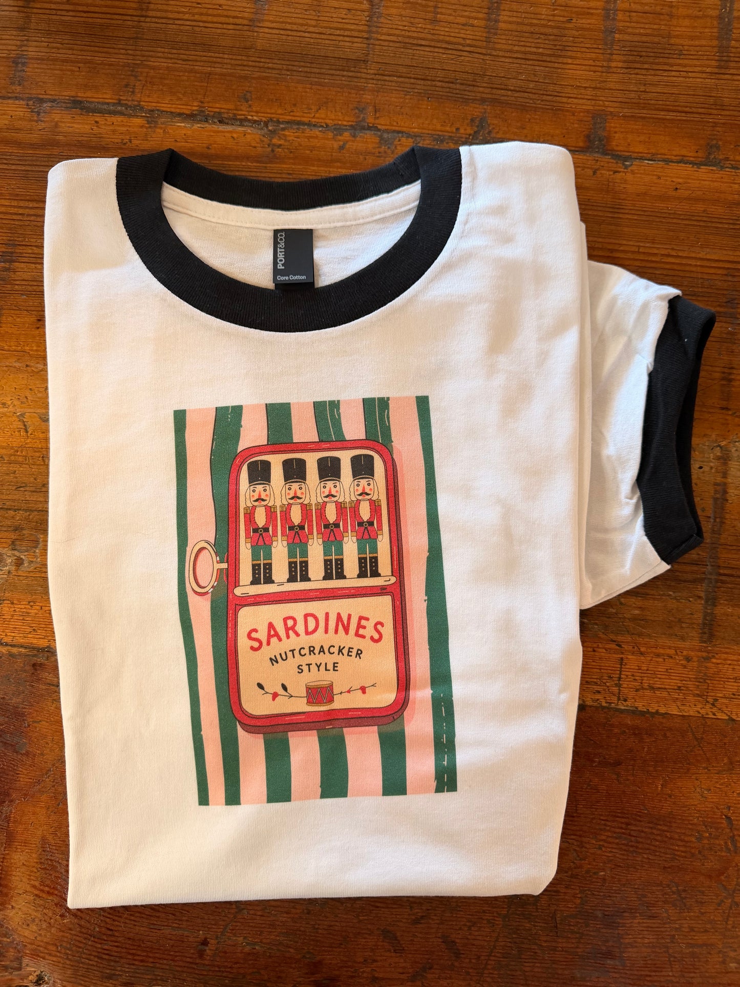 Nutcracker Sardine Christmas Tee