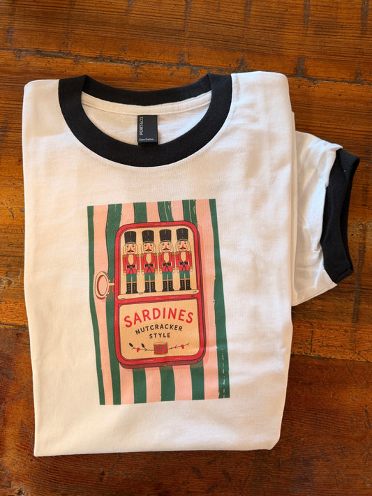 Nutcracker Sardine Christmas Tee