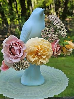 Baby Blue Flower Holder Porcelain Bird