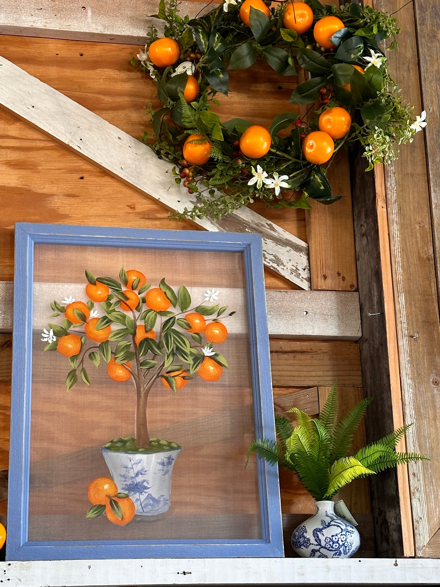 Orange Blossom Wreath