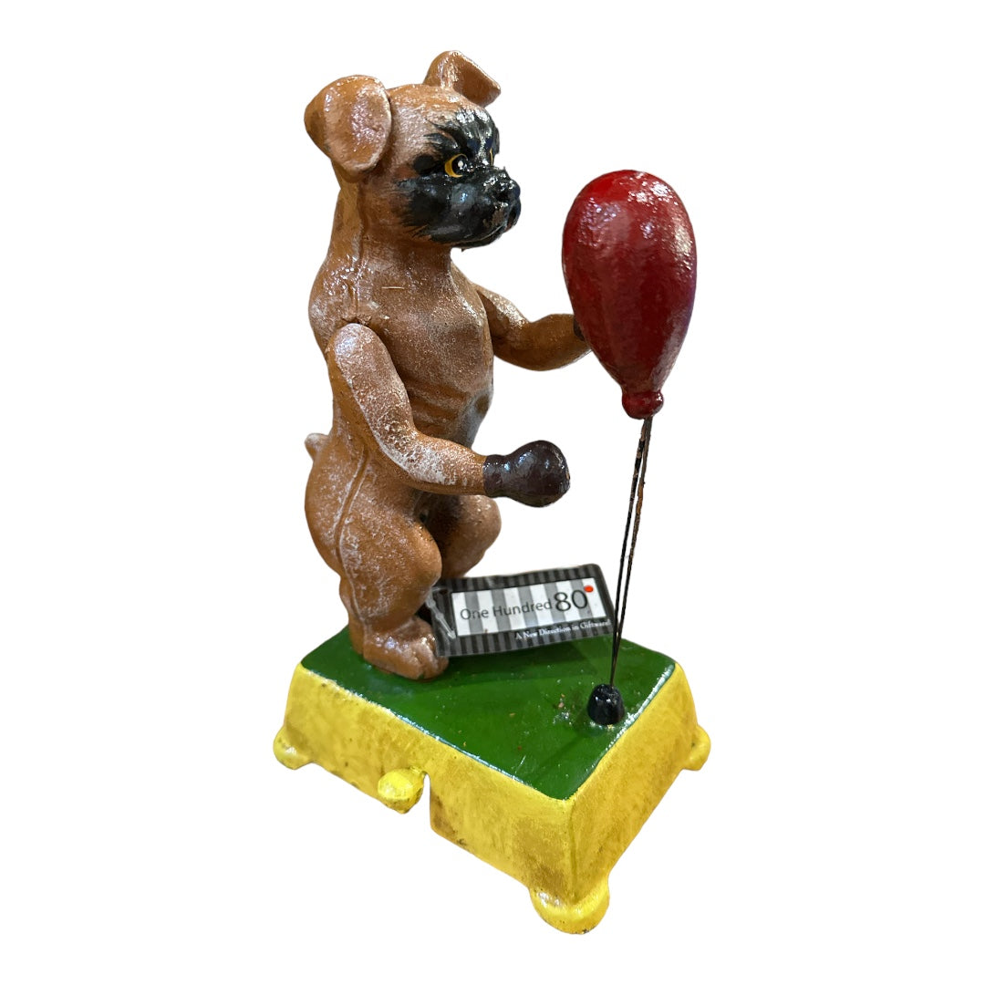 Boxing Dog Cast Iron