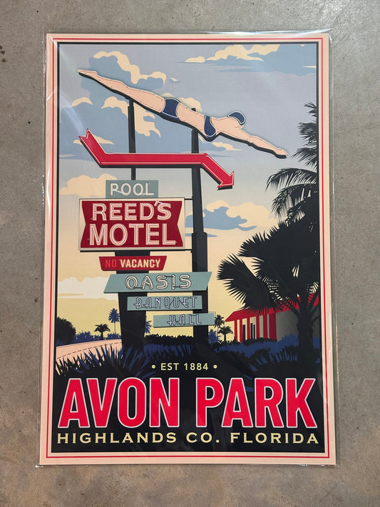Avon Park 12x18 Poster