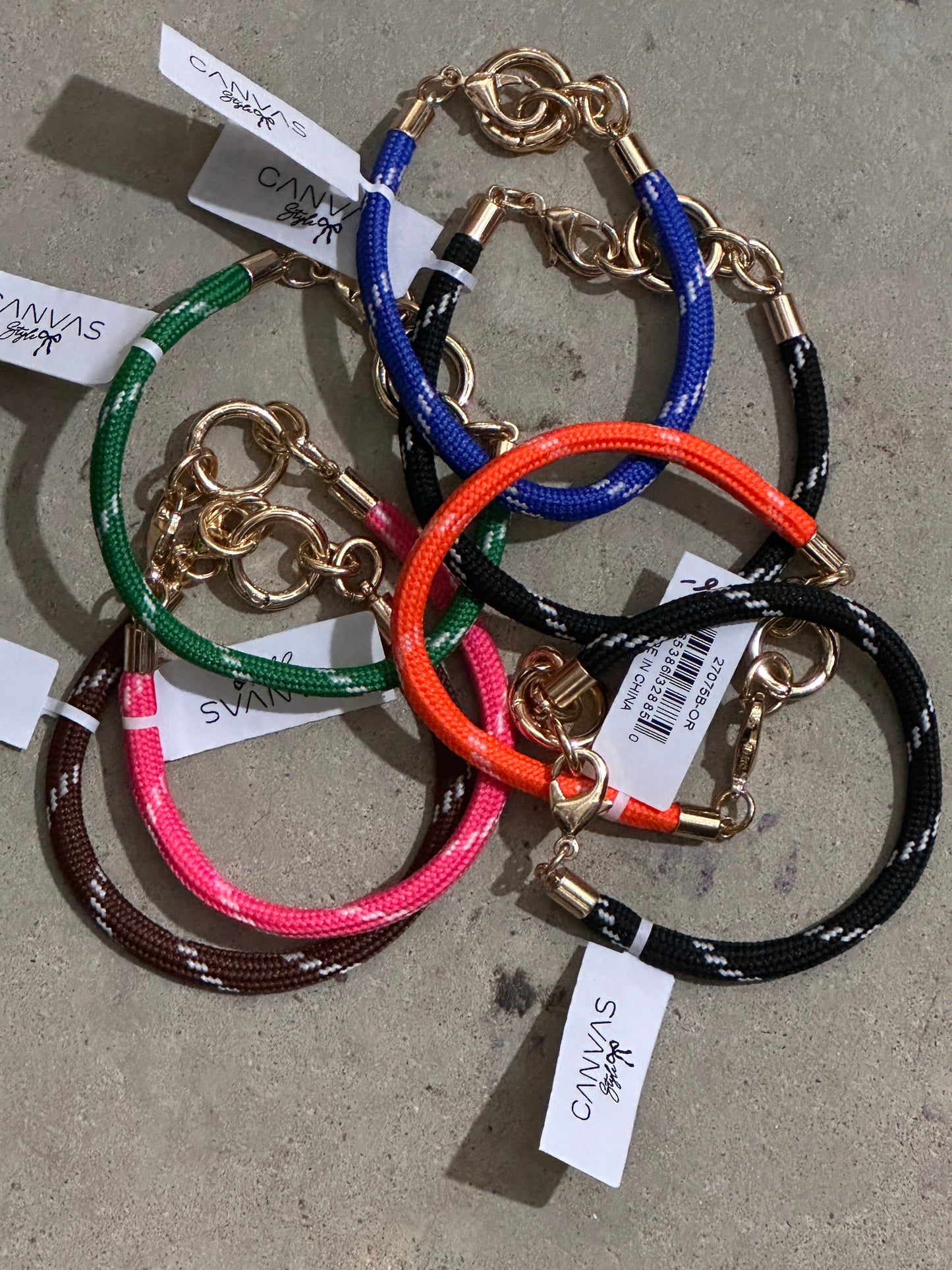 Goldie Paracord Charm Bracelet