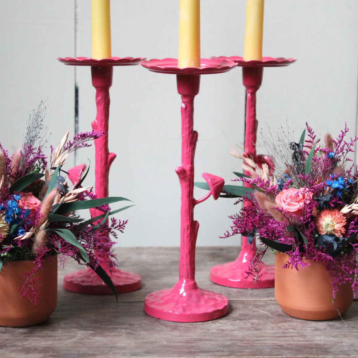 Cast Iron Mushroom Taper/Candle Holder