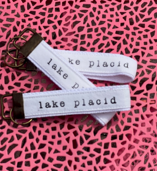 Canvas Key Fobs Lake Placid