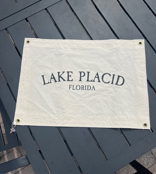 Lake Placid Florida Canvas Banner Flag