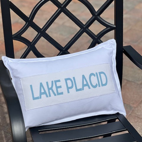 Canvas Pillow Lake Placid