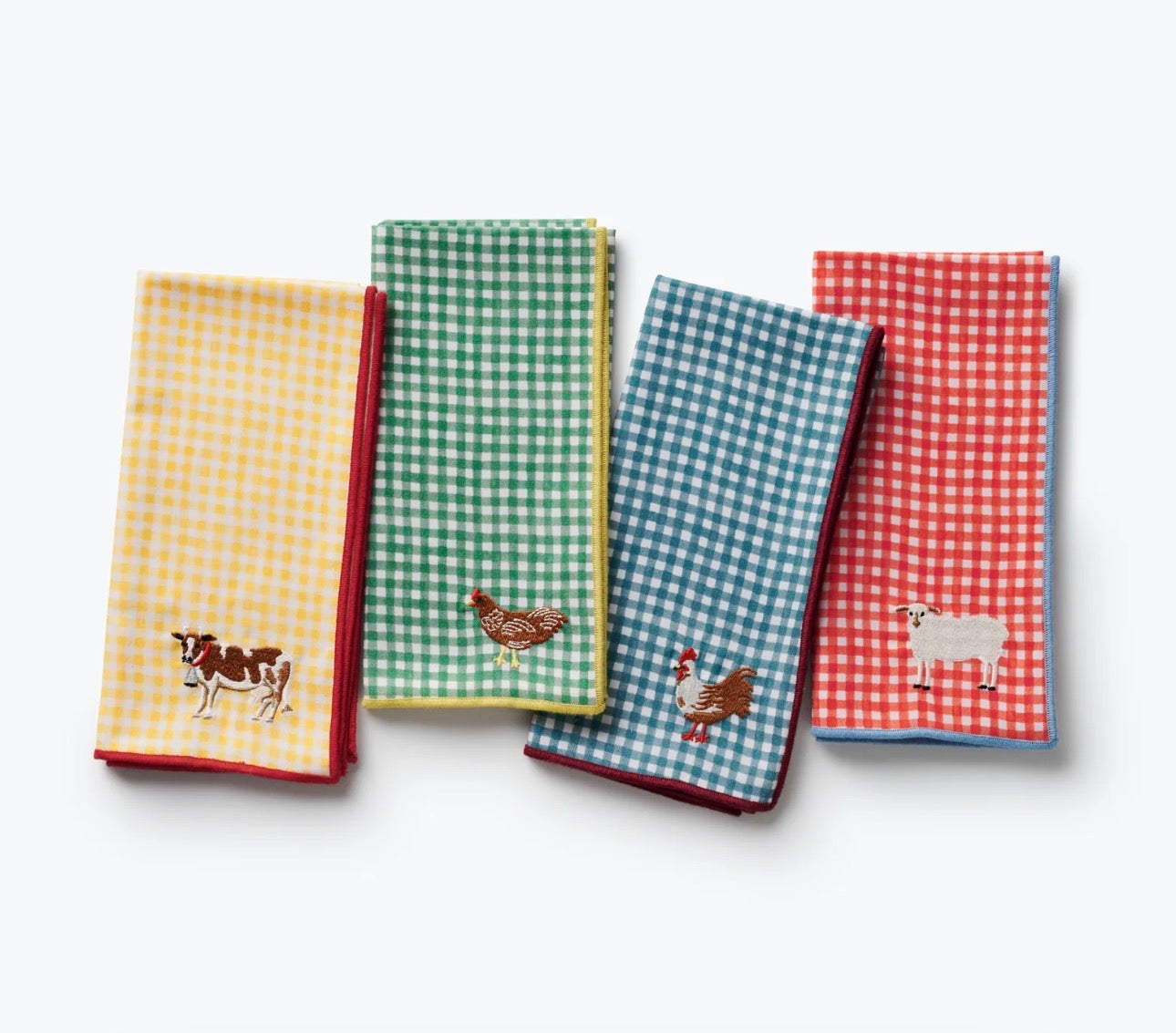 Home Sweet Home Embroidered Cotton Napkin Set of 4