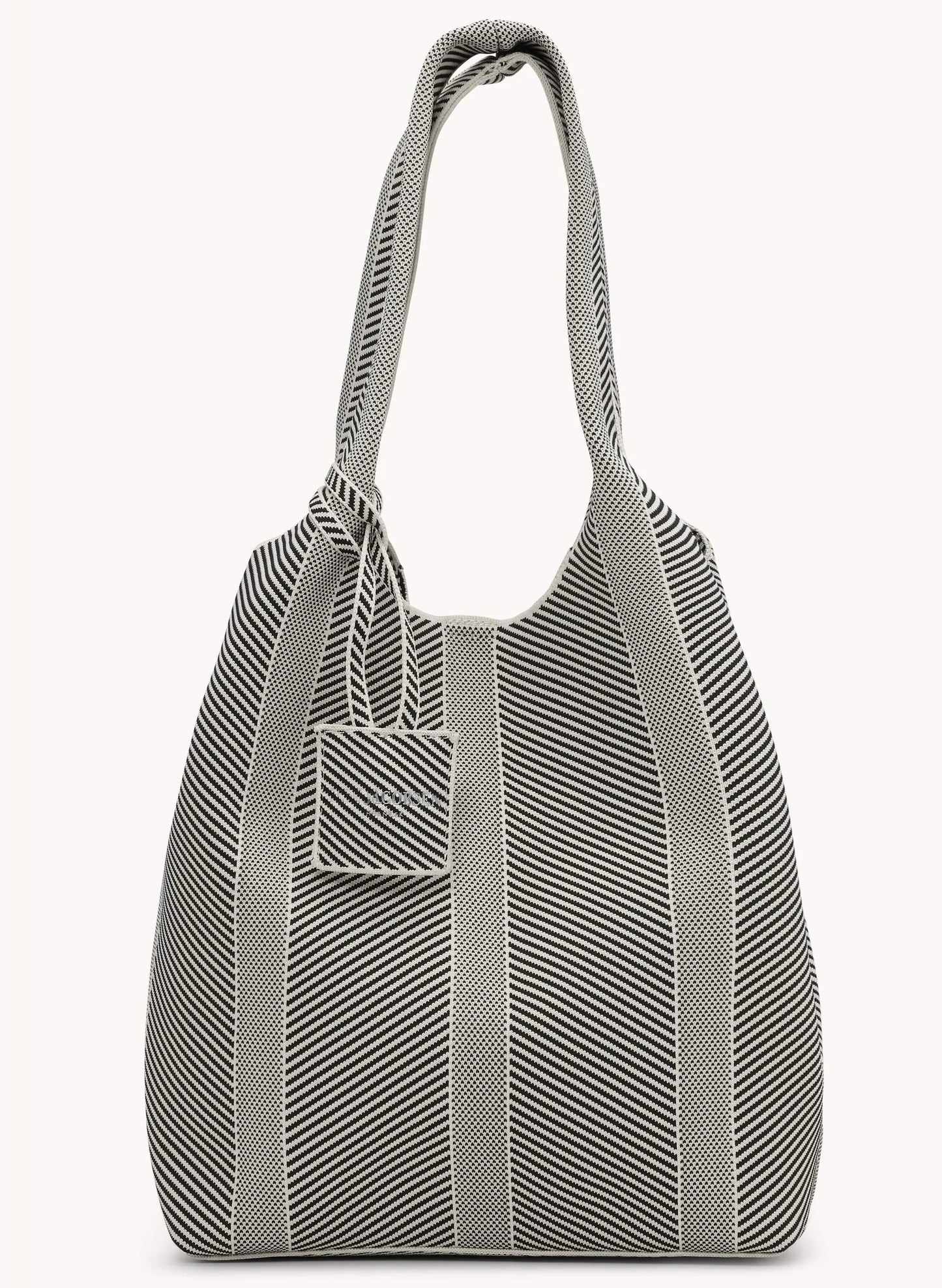 Knitted Bag Milk Cream/Black
