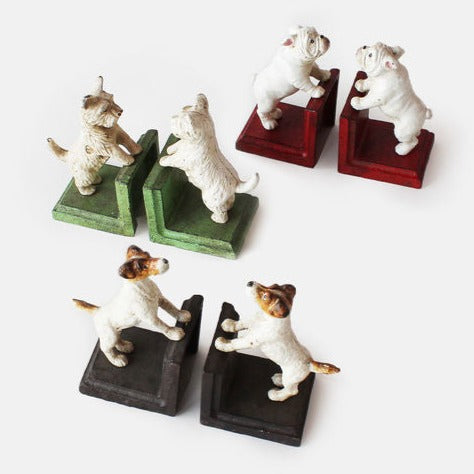 Dog Bookends Cast Iron 6"