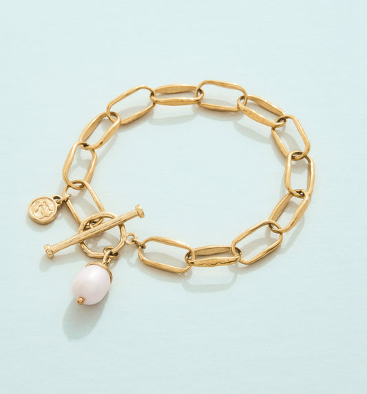 Bluffton Pearl Toggle Bracelet 7.5" Pearl