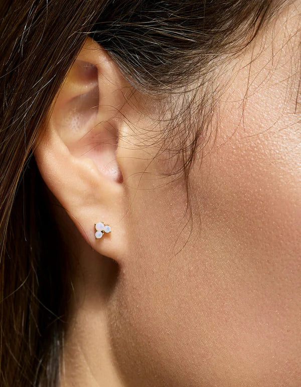 Bubbles Flat Back Stud Earrings