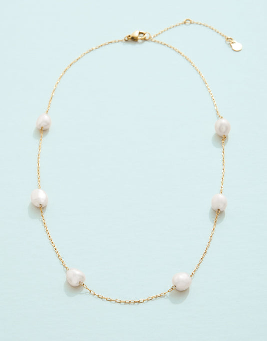 Buckingham Necklace 16" Pearl