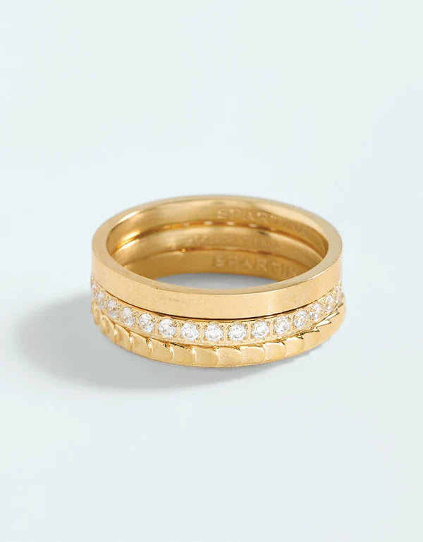 Sunrise Ring Stack Crystal
