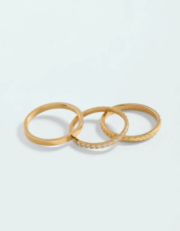 Sunrise Ring Stack Crystal