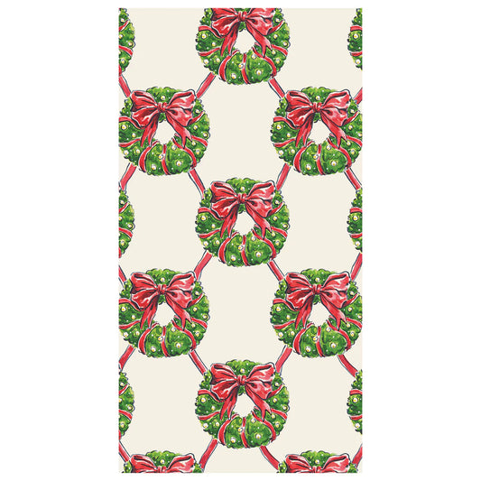 Holiday Wreath Guest Napkin