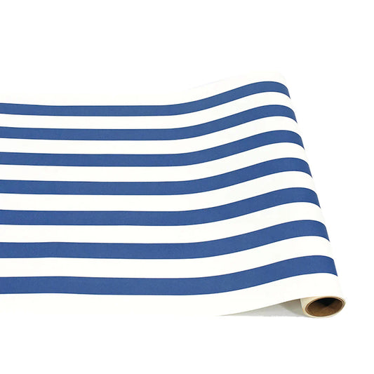 Paper Table Runner-Navy Classic Stripe