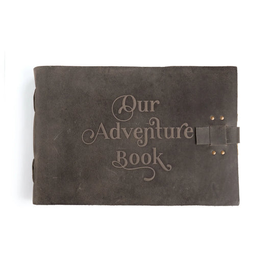 Slate Embossed Adventure Guest Book