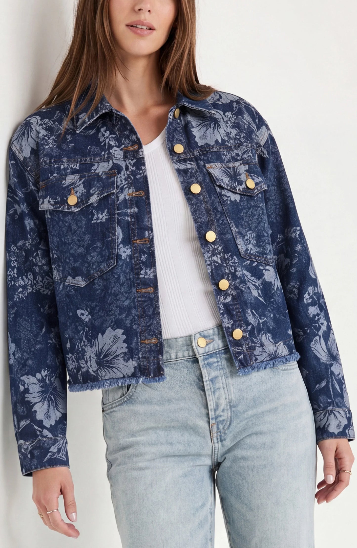 Jacquard Jacket- Lapis Grove