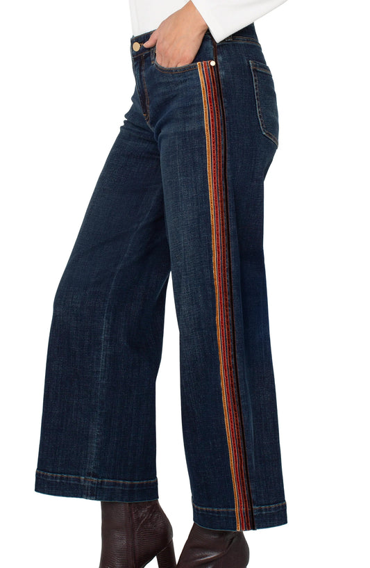 Stride Wide Leg W/ Velvet Trim Eastmoor
