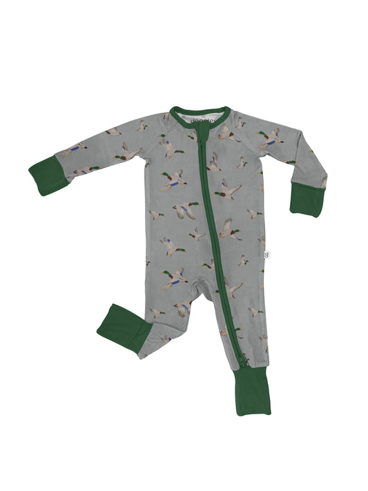 Long Sleeve Zip PJ - Mallards