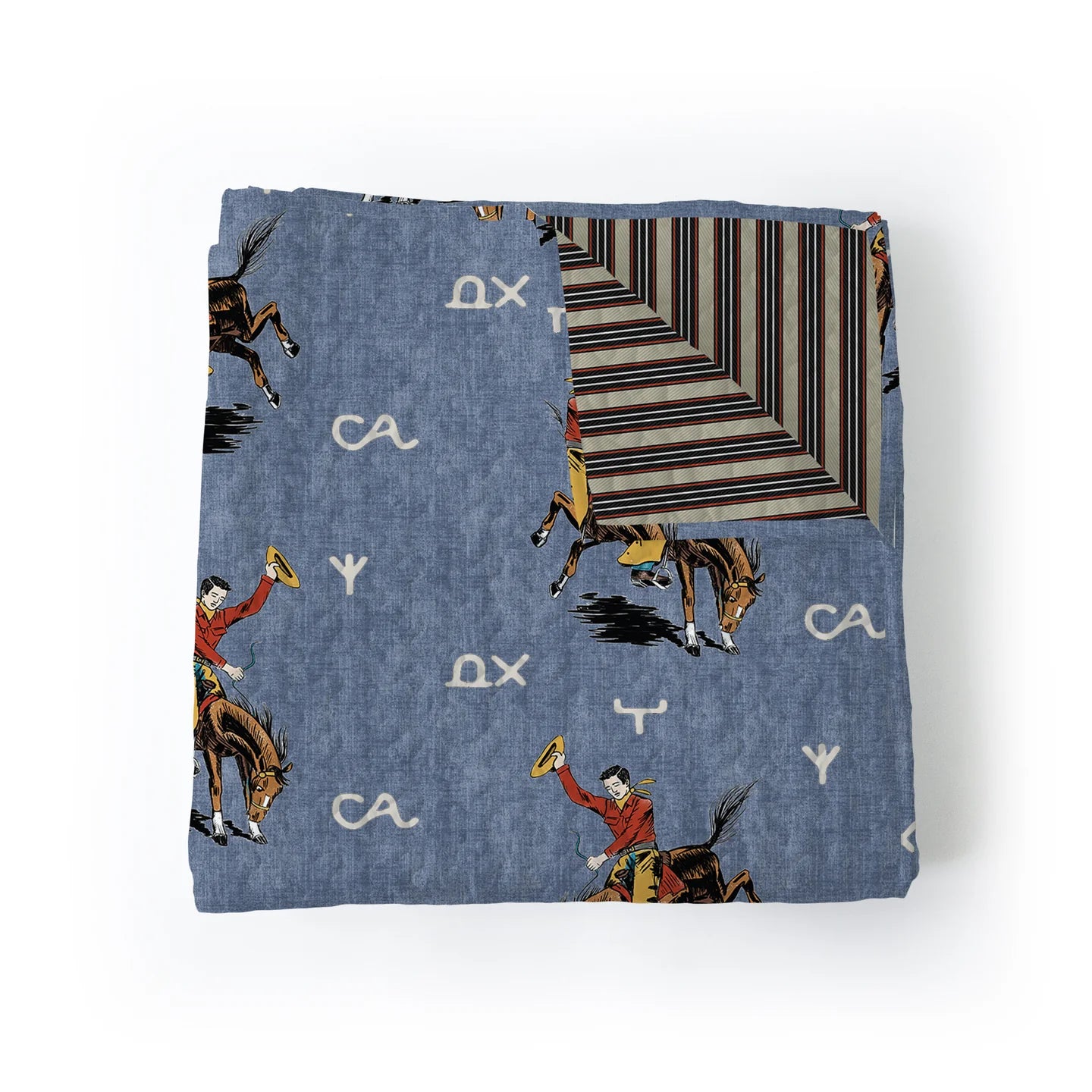 Lazy J Chambray Baby/Throw Blanket