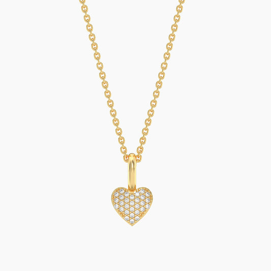 Waterproof Small Heart Pendant Necklace