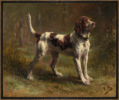 VINTAGE DOG (FRAMED LINEN)