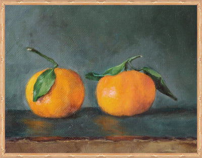 CLEMENTINES  FRAMED LINEN TEXTURED ARTWORK
