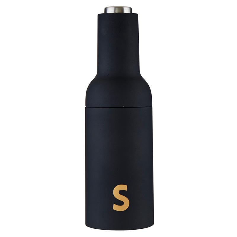 Matte Black Grinder Soft Touch Salt Grinder