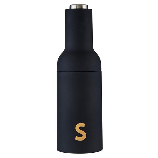 Matte Black Grinder Soft Touch Salt Grinder