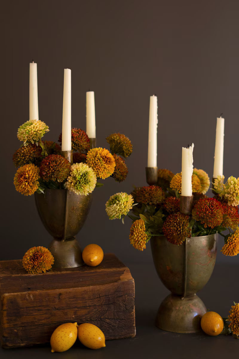 Taper Candelabras with Planters