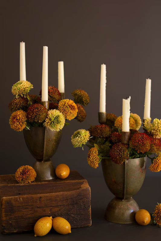Taper Candelabras with Planters