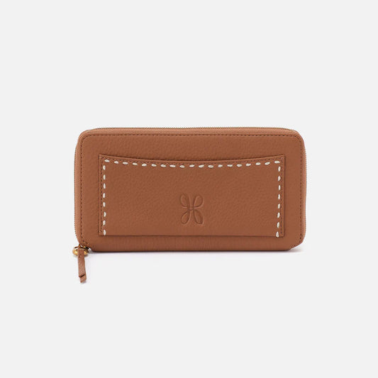 Hart Large Wallet Pebbled Leather | Warm Honey