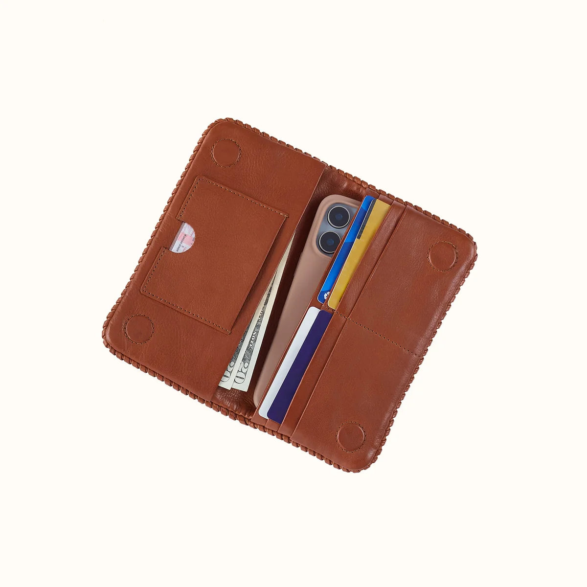 Lumen Continental Wallet - Kindling Brown