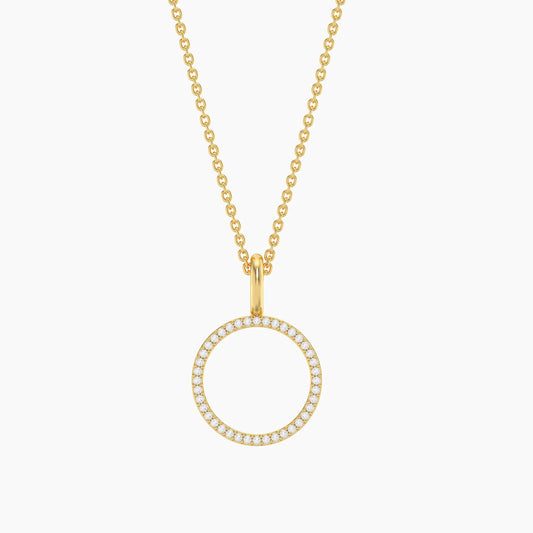 Standing O Pendant Necklace